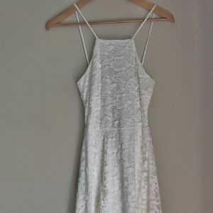 White Lace Charlotte Russe Mini Dress
